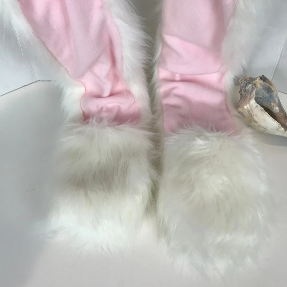 🌴 Faux fur with ears, handwarmer pockets